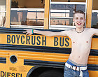 We pick up Kyler Moss on the Boycrush bus and Dylan Chambers shows him 10 inches of a good time gay twink dick